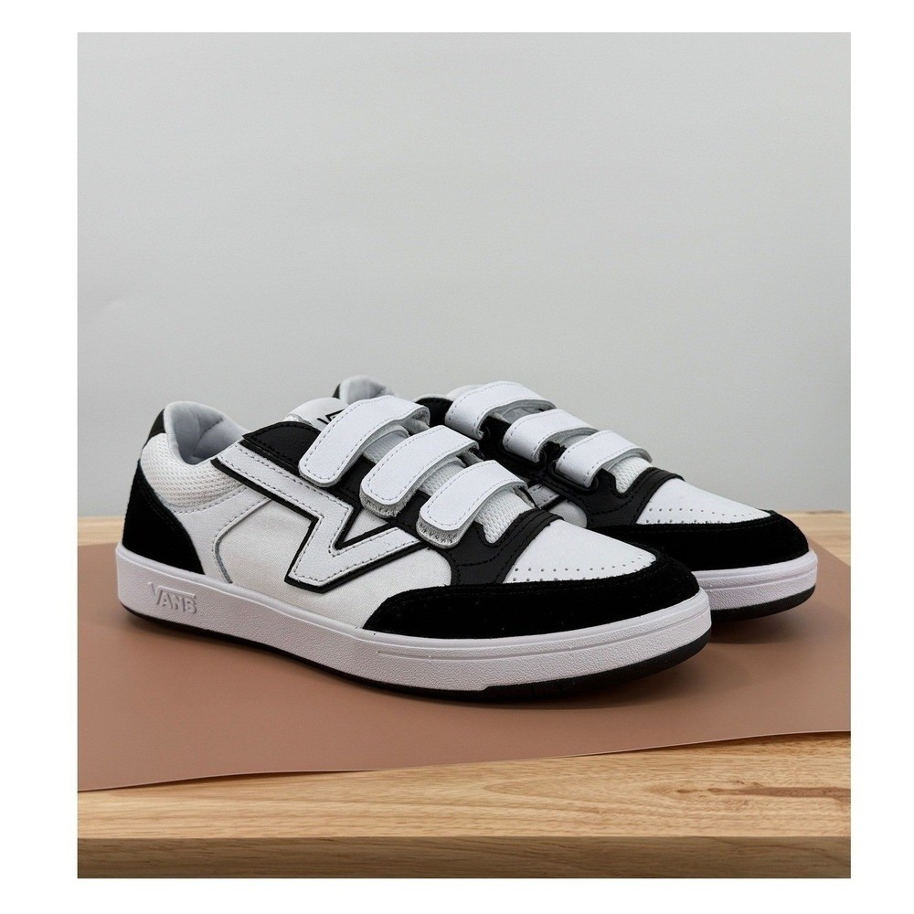 NWB Vans Lowland CC V ComfyCush Sneakers Black White M7 W8.5‎ VN000CTH6BT